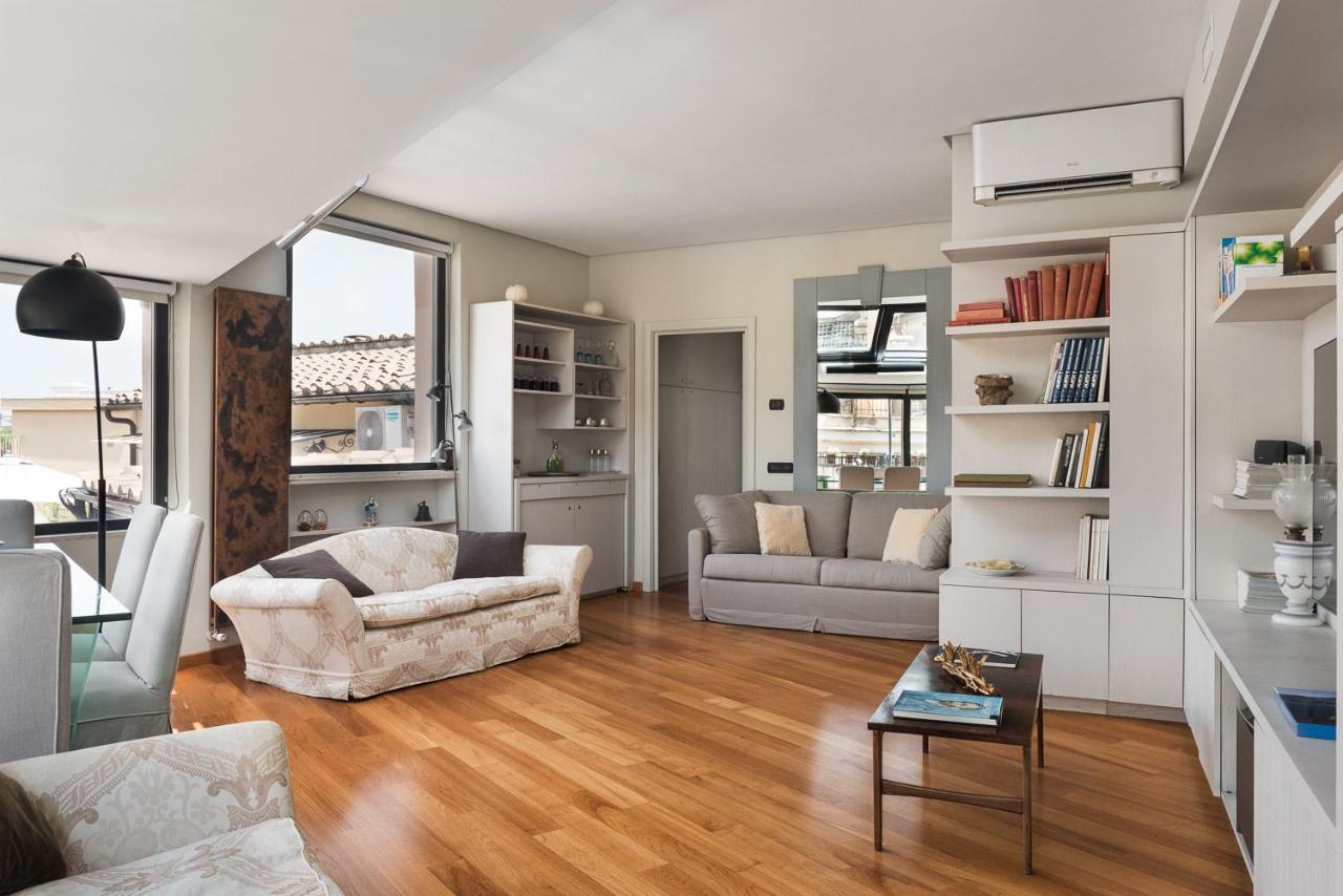 Ferienwohnung Idyllia - Penthouse In Navona Area Rom Exterior foto